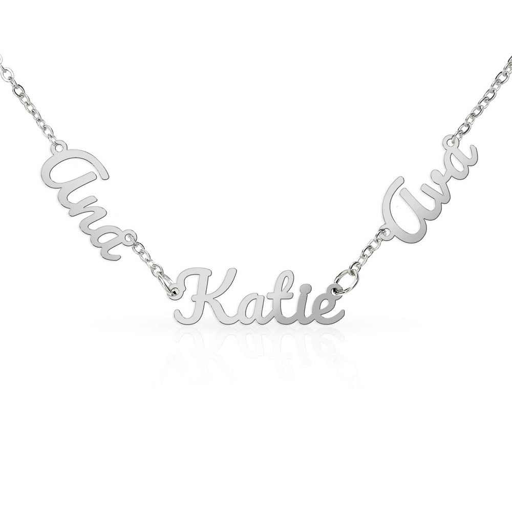 Persönlische Kette mit 3 Namen