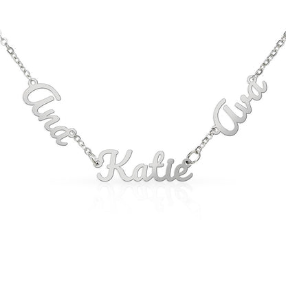 Persönlische Kette mit 3 Namen