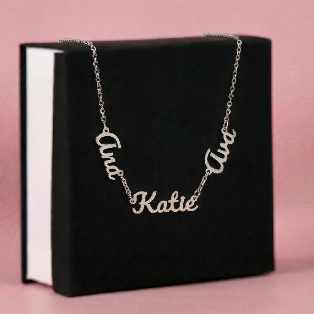 Persönlische Kette mit 3 Namen