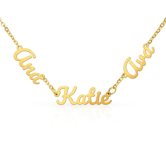 Persönlische Kette mit 3 Namen