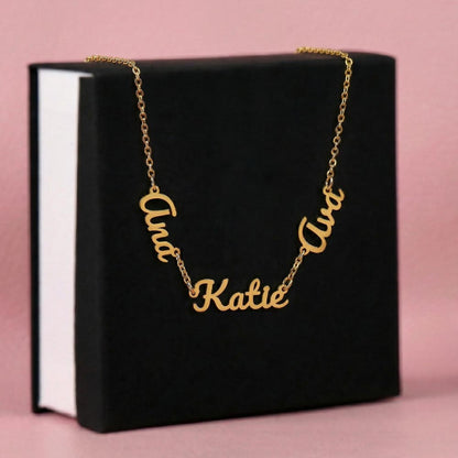 Persönlische Kette mit 3 Namen